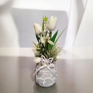 Tulipános asztaldísz - Meska.hu