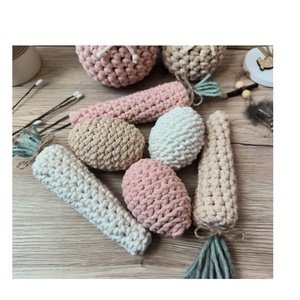 Horgolt húsvéti asztaldísz szett 8 db-os  - ünnepi díszek, dekorációk - húsvéti díszek és dekorációk - húsvéti asztaldíszek - Meska.hu