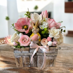 Húsvéti asztaldísz rusztikus faládában  - Meska.hu