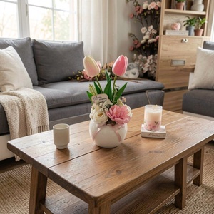 Tulipános asztaldísz Anyák napjára , Otthon & Életmód, Virágdekoráció, Virágdíszek, Asztali virágdísz, Virágkötés, MESKA