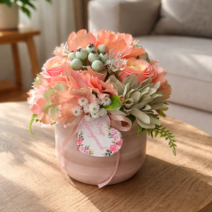 Tavaszi hangulatú virágdekor � Anyák napi ajándéknak is - otthon & életmód - dekoráció - asztal és polc dekoráció - asztaldísz - Meska.hu