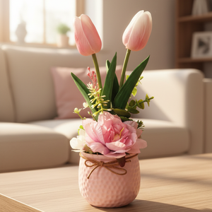 Tulipános asztaldísz Anyák napjára  - Meska.hu