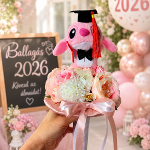 Stitch figurás ballagási csokor - Meska.hu