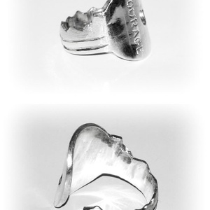 Ezüst kulcs gyűrű - Meska.hu