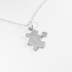 Puzzle, kirakó medál, nyaklánc I., Ékszer, Nyaklánc, Medálos nyaklánc, Ékszerkészítés, Ötvös, MESKA