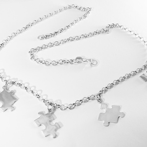 Puzzle, kirakó nyaklánc, Ékszer, Nyaklánc, Medálos nyaklánc, Ékszerkészítés, Ötvös, MESKA