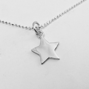 Ezüst  csillag medál - ékszer - nyaklánc - medál - Meska.hu
