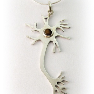 Neuron / idegsejt medál rózsakvarcal - ékszer - nyaklánc - medál - Meska.hu