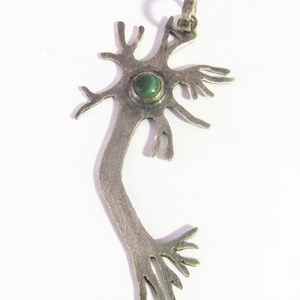 Neuron / idegsejt medál rózsakvarcal - ékszer - nyaklánc - medál - Meska.hu