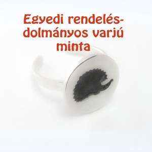 Dolmányo varjú gyűrű - Meska.hu