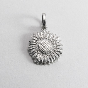 Napraforgó medál ezüst/arany, Ékszer, Nyaklánc, Medálos nyaklánc, Ékszerkészítés, Ötvös, MESKA