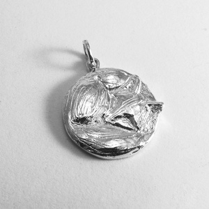 Ezüst róka medál, Ékszer, Nyaklánc, Medálos nyaklánc, Ékszerkészítés, Ötvös, MESKA