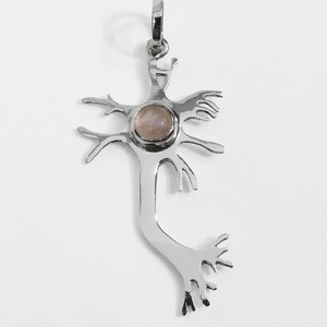 Neuron medál ásvánnyal, Ékszer, Nyaklánc, Medál, Ékszerkészítés, Ötvös, MESKA