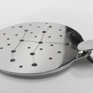 Ezüst szűz horoszkóp medál, szűz állatövi jegy, szűz csillagkép - ékszer - nyaklánc - medál - Meska.hu