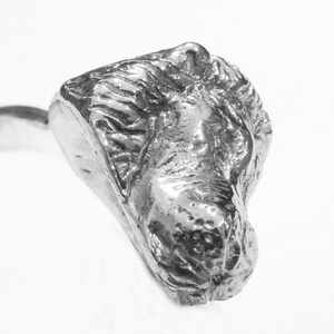 Ezüst oroszlános karkötő, karperec - ékszer - karkötő - karperec - Meska.hu