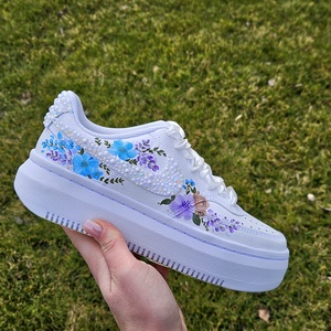 Custom Bride Nike Air Force - Esküvői cipő - esküvő - cipő és cipőklipsz - Meska.hu