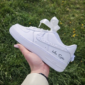 Egyedi esküvői cipő - Custom wedding NIKE, Esküvő, Cipő és Cipőklipsz, Festészet, Festett tárgyak, MESKA
