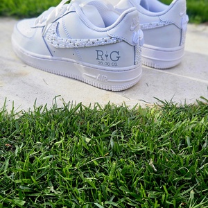 Egyedi esküvői cipő - Custom wedding NIKE - esküvő - cipő és cipőklipsz - Meska.hu