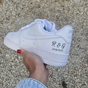 Páros egyedi esküvői cipő - Custom wedding NIKE - esküvő - cipő és cipőklipsz - Meska.hu