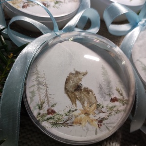 Karácsonyfadísz akril gömb szett - karácsony - karácsonyi lakásdekoráció - karácsonyfadíszek - Meska.hu