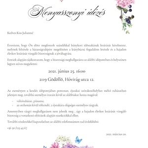 Digitális menyasszonyi idézés, leánybúcsú idézés - Meska.hu