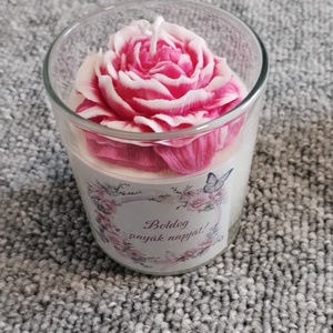Anyáknapi poharas gyertya - otthon & életmód - gyertya, illat, aroma - gyertya - Meska.hu