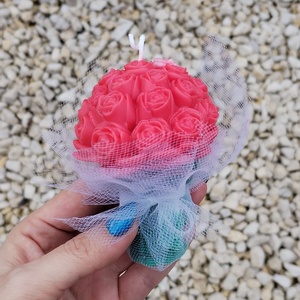 Gyertya rózsa csokrok - otthon & életmód - gyertya, illat, aroma - gyertya - Meska.hu