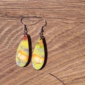 Mintás fülbevaló  decoupage fa fülbevaló - ékszer - fülbevaló - lógó csepp fülbevaló - Meska.hu Mintás fülbevaló  decoupage fa fülbevaló - ékszer - fülbevaló - lógó csepp fülbevaló - Meska.hu