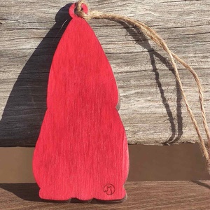 Manó karácsonyfadísz,  vagy Mikulásra - Vidám karácsonyi dísz fából - karácsony - karácsonyi lakásdekoráció - karácsonyi manók, figurák - Meska.hu