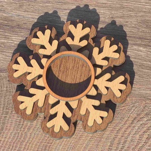 Karácsonyi mécsestartó - Hópehely mécsestartó - karácsony - karácsonyi lakásdekoráció - karácsonyi lakásdíszek - Meska.hu