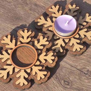 Karácsonyi mécsestartó - Hópehely mécsestartó, Karácsony, Karácsonyi lakásdekoráció, Karácsonyi lakásdíszek, Famegmunkálás, MESKA