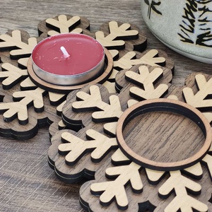 Karácsonyi mécsestartó - Hópehely mécsestartó - karácsony - karácsonyi lakásdekoráció - karácsonyi lakásdíszek - Meska.hu