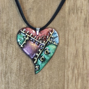 Szívörvény � kézzel készült nyaklánc süthető gyurmából, Ékszer, Nyaklánc, Medálos nyaklánc, Ékszerkészítés, Gyurma, MESKA