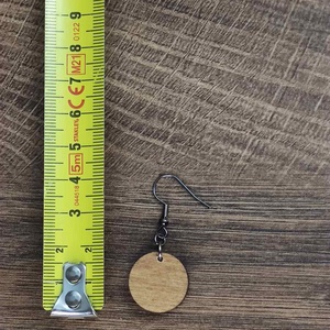 Mintás fülbevaló � festett fa fülbevaló - ékszer - fülbevaló - lógó csepp fülbevaló - Meska.hu