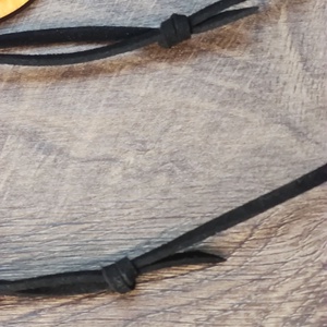 Kétszínű kétrétegű nyaklánc állítható hosszúsággal - zöld+sárga - ékszer - nyaklánc - medálos nyaklánc - Meska.hu