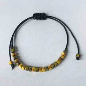 Boho13 karkötő (oliva-mustár) UNISEX - ékszer - karkötő - gyöngyös karkötő - Meska.hu