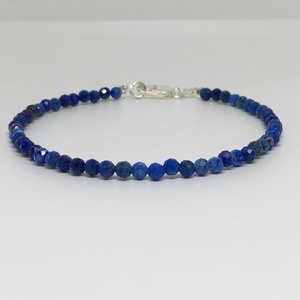 Idegnyugtató Lapis lazuli karkötő, Ékszer, Karkötő, Karkötő medállal, Ékszerkészítés, Mindenmás, MESKA