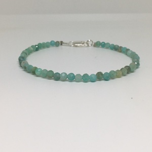 Larimar - Delfinkő minimál karkötő, Ékszer, Karkötő, Gyöngyös karkötő, Ékszerkészítés, Mindenmás, MESKA