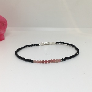  Rodokrozit- Spinell minimál karkötő - Meska.hu