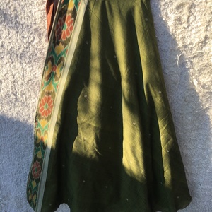 Flóra - pamut lapszoknya 2in1 - ruha & divat - női ruha - szoknya - Meska.hu