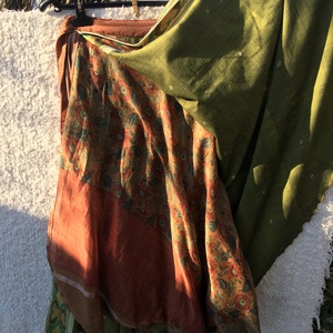 Flóra - pamut lapszoknya 2in1 - ruha & divat - női ruha - szoknya - Meska.hu