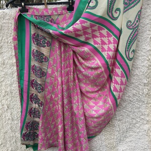 Rózsaszín-bézs lapszoknya - ruha & divat - női ruha - szoknya - Meska.hu