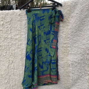 Kék-zöld lapszoknya - Meska.hu