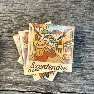  Minimemo Szentendre-1 kollekció (6db-os szett) - otthon & életmód - konyhafelszerelés, tálalás - konyhai dekoráció - hűtőmágnes - Meska.hu