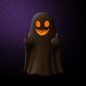 Szellem alakú led teamécses tartó - Meska.hu