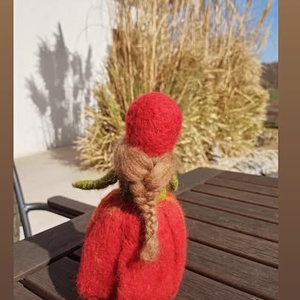 Gyapjú Tulipántündér - baba - mama - baba játékok - waldorf játékok - Meska.hu