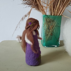 Gyapjú Levendulatündér - baba - mama - baba játékok - waldorf játékok - Meska.hu