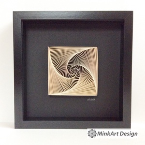 Spiral and Geometry, modern, minimal stílusú, 3D, egyedi quilling kép. - otthon & lakás - dekoráció - falra akasztható dekor - Meska.hu Spiral and Geometry, modern, minimal stílusú, 3D, egyedi quilling kép. - otthon & lakás - dekoráció - falra akasztható dekor - Meska.hu