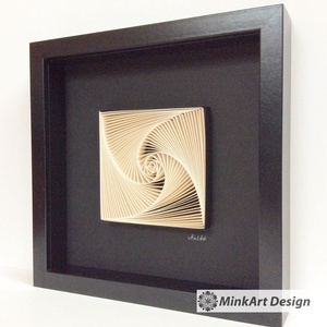 Spiral and Geometry, modern, minimal stílusú, 3D, egyedi quilling kép. - otthon & lakás - dekoráció - falra akasztható dekor - Meska.hu Spiral and Geometry, modern, minimal stílusú, 3D, egyedi quilling kép. - otthon & lakás - dekoráció - falra akasztható dekor - Meska.hu