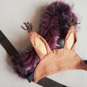 Mókus jelmez (fejdísz és farok) - játék & sport - szerepjáték - Meska.hu